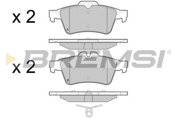 Brake Pad Set, disc brake (BP3465)