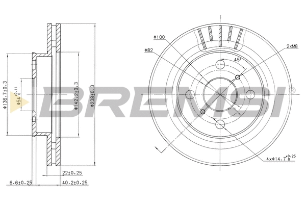 Brake Disc (CD6880V)