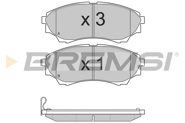 Brake Pad Set, disc brake (BP3232)