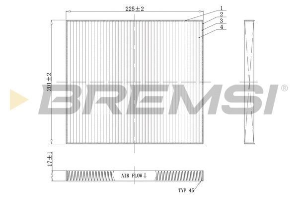 Filter, cabin air (FC0447)