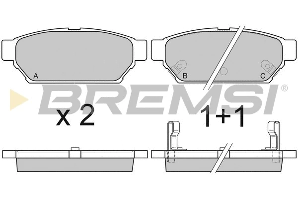 Brake Pad Set, disc brake (BP2800)
