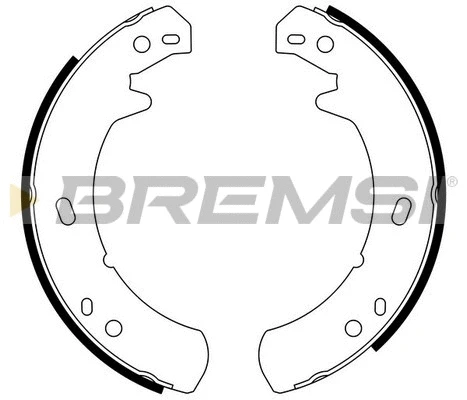 Brake Shoe Set, parking brake (GF0439)