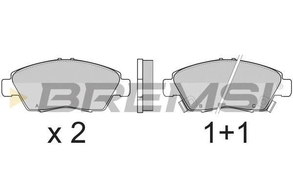 Brake Pad Set, disc brake (BP2546)