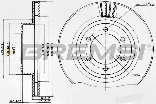 Brake Disc (CD7594V)