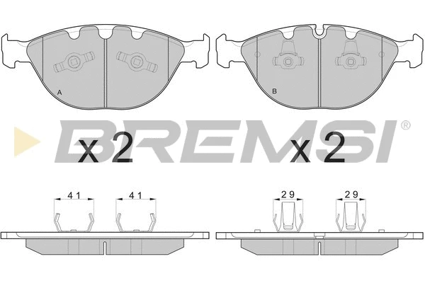 Brake Pad Set, disc brake (BP3095)