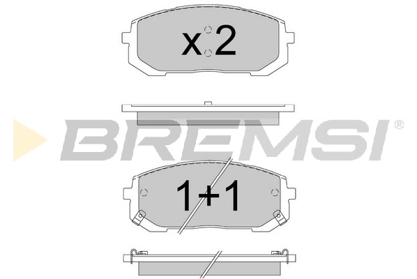 Brake Pad Set, disc brake (BP3907)