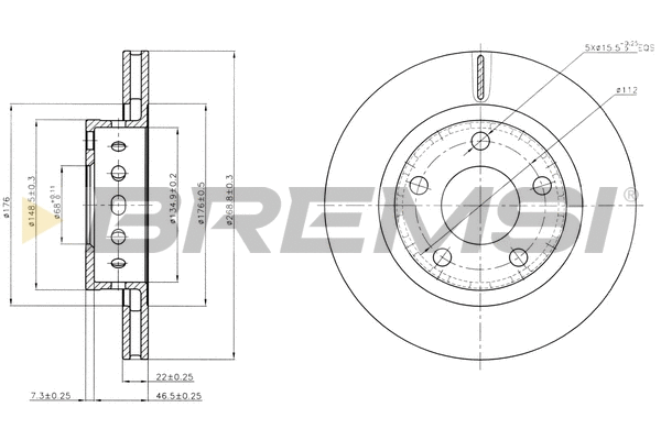 Brake Disc (CD8151V)