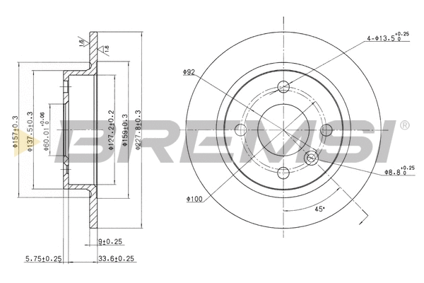 Brake Disc (CD6226S)