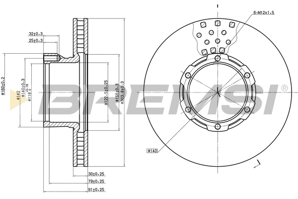 Brake Disc (CD5162V)
