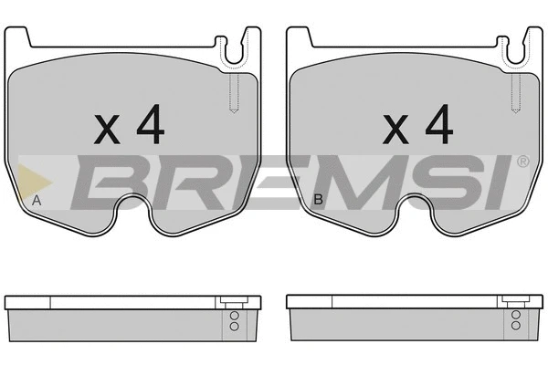 Brake Pad Set, disc brake (BP3163)