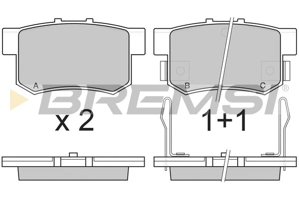 Brake Pad Set, disc brake (BP2483)