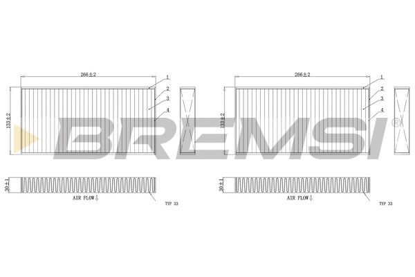 Filter, cabin air (FC0859C)