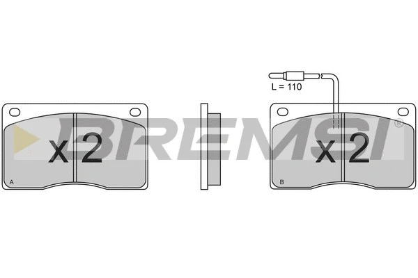 Brake Pad Set, disc brake (BP2340)