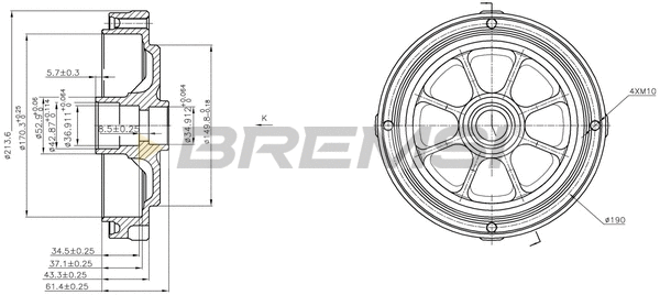 Brake Drum (CR5256)
