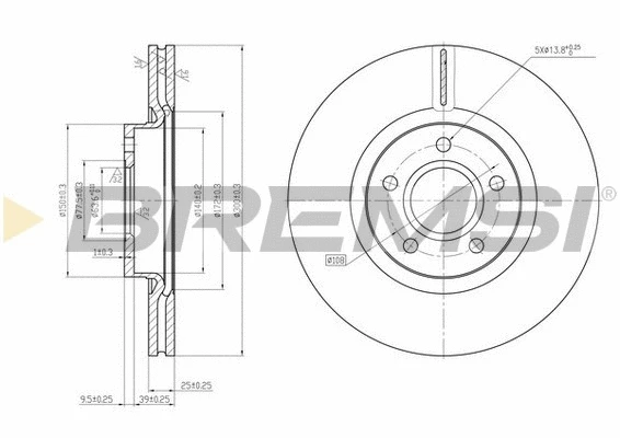 Brake Disc (CD7225V)