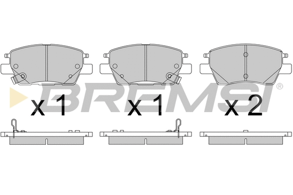 Brake Pad Set, disc brake (BP3817)