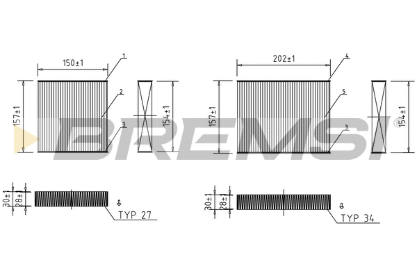 Filter, cabin air (FC0166)