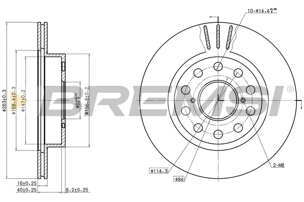 Brake Disc (CD6506V)