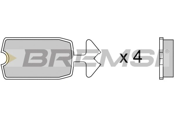 Brake Pad Set, disc brake (BP2039)