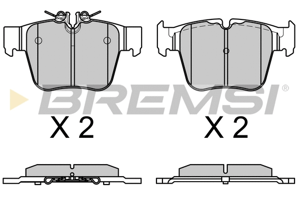 Brake Pad Set, disc brake (BP3757)