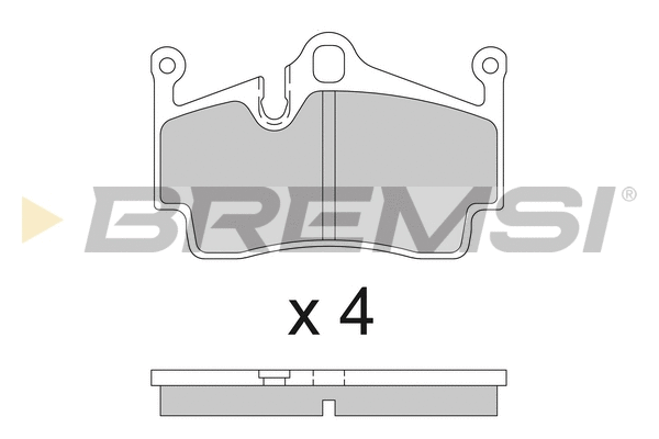 Brake Pad Set, disc brake (BP3857)
