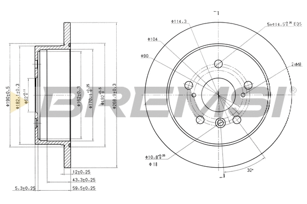 Brake Disc (CD7598S)