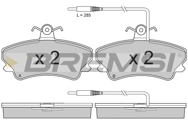 Brake Pad Set, disc brake (BP2809)