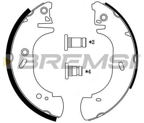 Brake Shoe Set (GF0231)