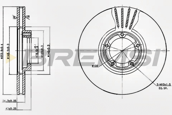 Brake Disc (CD6848V)