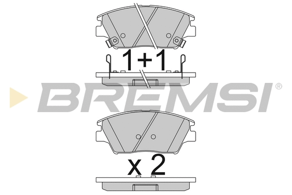 Brake Pad Set, disc brake (BP3837)