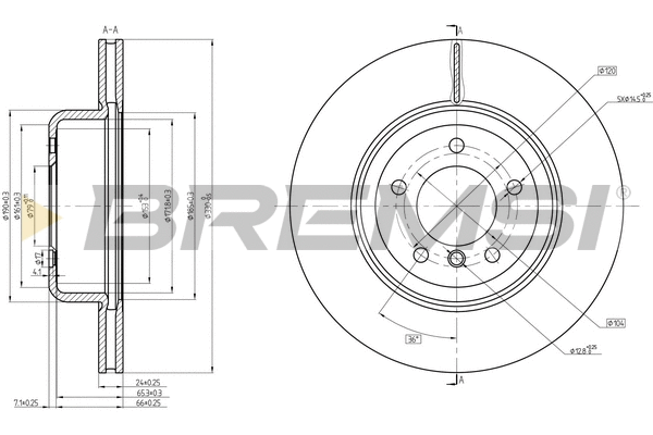 Brake Disc (CD8617V)