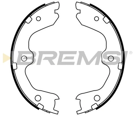 Brake Shoe Set, parking brake (GF0869)