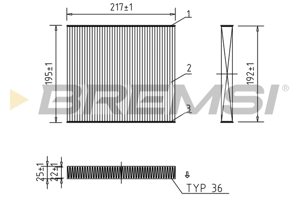 Filter, cabin air (FC0441)