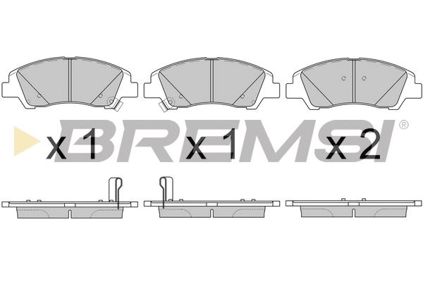 Brake Pad Set, disc brake (BP3606)