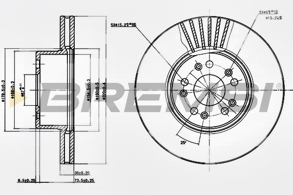 Brake Disc (CD7061V)