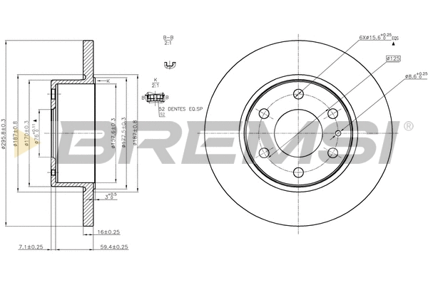 Brake Disc (CD5316S)