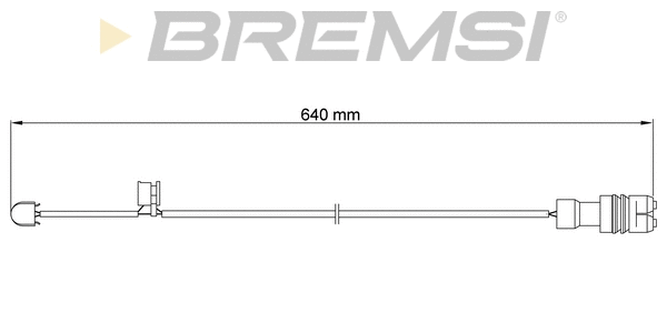Warning Contact, brake pad wear (WI0563)