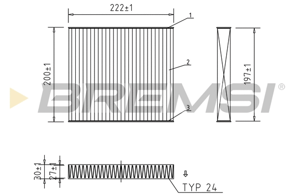 Filter, cabin air (FC1337C)