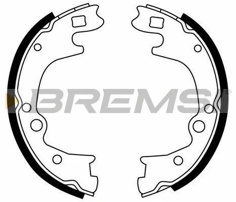 Brake Shoe Set, parking brake (GF0748)