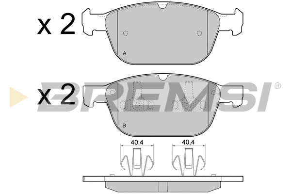 Brake Pad Set, disc brake (BP3475)