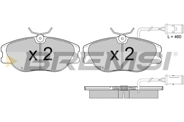 Brake Pad Set, disc brake (BP2374)
