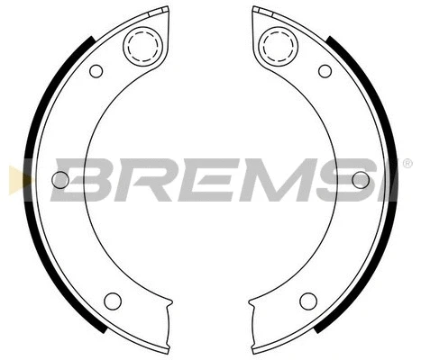 Brake Shoe Set, parking brake (GF0396)