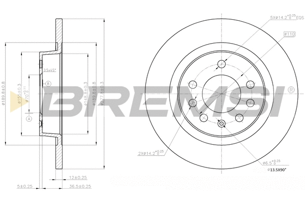 Brake Disc (CD7943S)