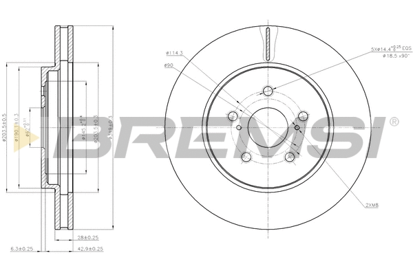 Brake Disc (CD7544V)