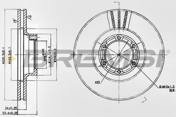 Brake Disc (CD6160V)