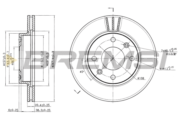 Brake Disc (CD6154V)