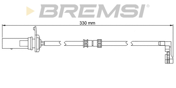 Warning Contact, brake pad wear (WI0953)