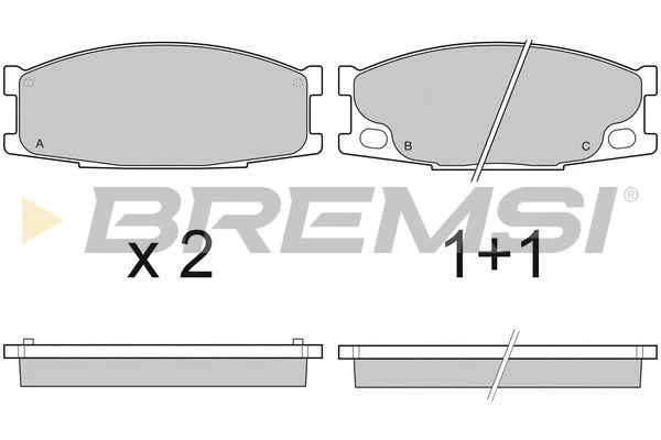 Brake Pad Set, disc brake (BP3066)