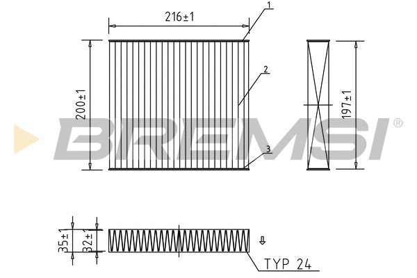 Filter, cabin air (FC0078A)