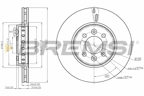 Brake Disc (CD8350V)